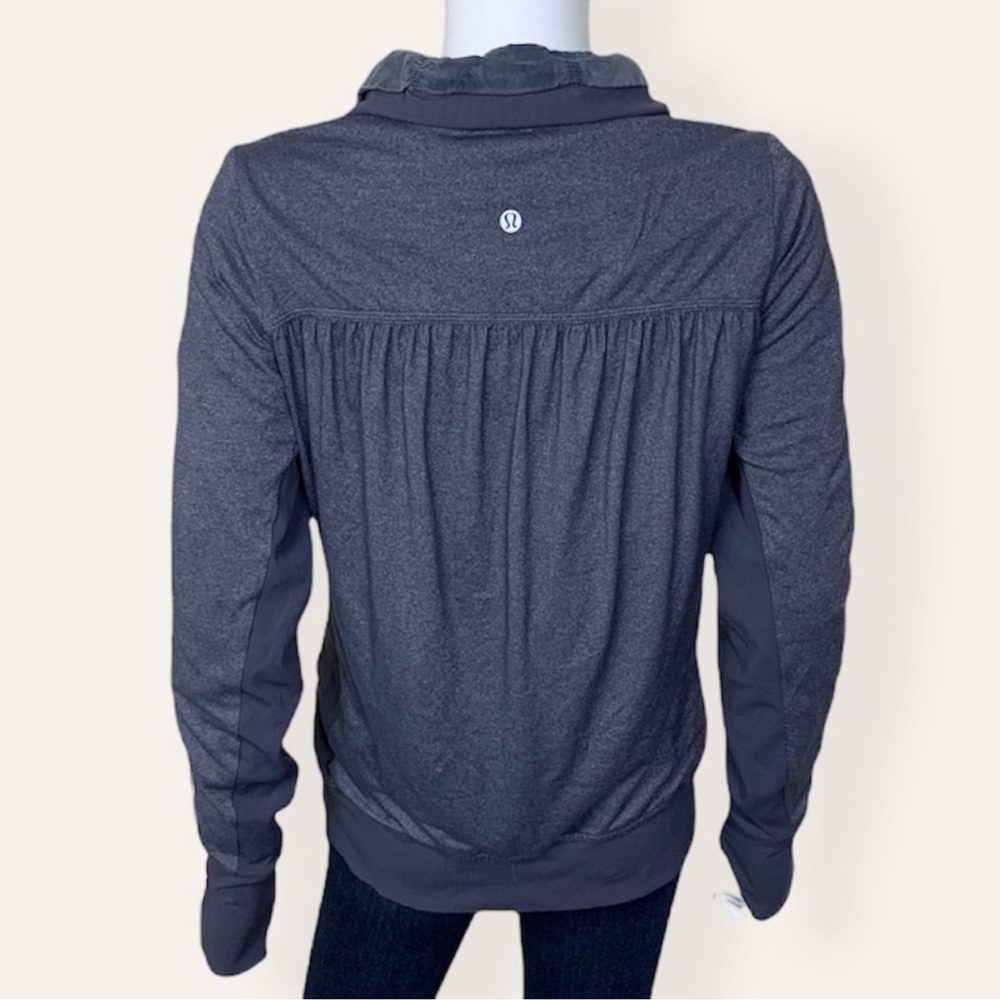 Lululemon Cool Down Jacket Black Heathered Black … - image 6
